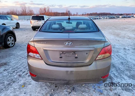 2013 Hyundai Accent Gls from USA, damaged, VIN KMHCT4AE9DU447460